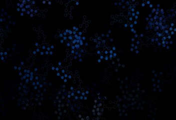 Wall Mural - dark blue vector backdrop with artificial intelligence data.