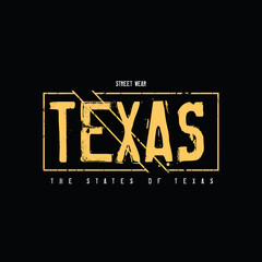 Wall Mural - TEXAS illustration typography. perfect for t shirt design