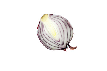 Wall Mural - Onion isolated white background top view