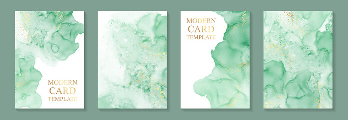 Wall Mural - modern watercolor background or elegant card design for birthday invite or wedding or menu with abst