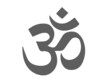 Om symbol of Hinduism. Religious sign of buddhism.  Aum symbol Isolated on white background.