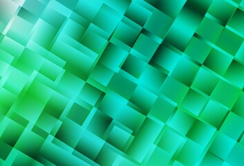 Wall Mural - light green vector triangle mosaic template.