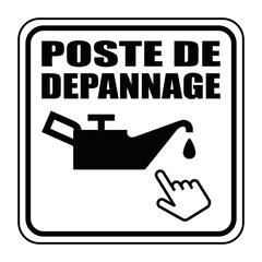 Poster - Logo poste de dépannage.