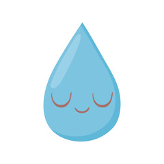 Poster - cute drop water