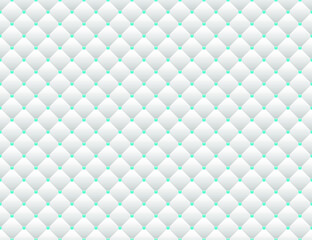 Wall Mural - White luxury background with blue beads and rhombuses. Vector illustration.