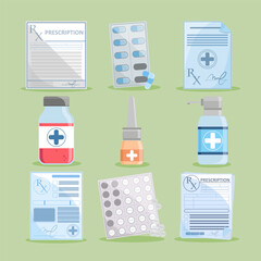 Sticker - medicament and medicine prescription