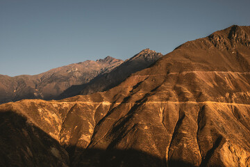 Wall Mural - sunny morning in mountains