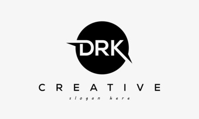 DRK creative circle letters logo design victor