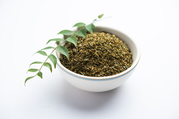 Wall Mural - Curry Leaf powder