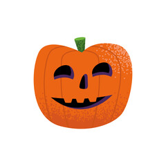 Sticker - halloween pumpkin smiling