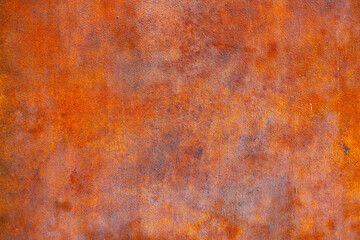 Rusty metal wall, old sheet of iron for background