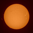The solar chromosphere photographed on September 12, 2021, with an H-alpha solar telescope from Mannheim in Germany.