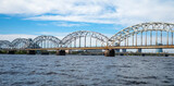 Fototapeta Mosty linowy / wiszący - Riga, the capital of Latvia