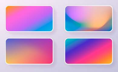 Poster - Soft color background design. Creative Gradient set for greeting card, flyer, invitation, poster, brochure, banner calendar