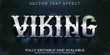 Viking Nordic Text Effect, Editable  Celtic And Medieval Text Style