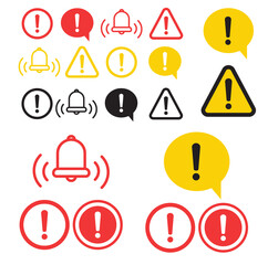 Wall Mural - Warning icon. The attention icon. Danger symbol. Alert icon