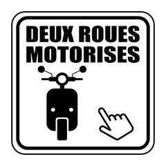 Wall Mural - Logo deux roues motorisés.