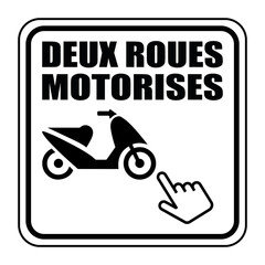 Wall Mural - Logo deux roues motorisés.