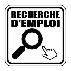 Sticker - Logo recherche d'emploi.