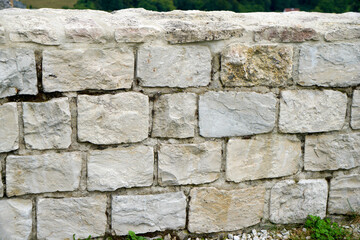 Canvas Print - Closeup shot of a stone wall