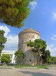 White Tower of Thessaloniki, Greece. Famous landmark of the city.
