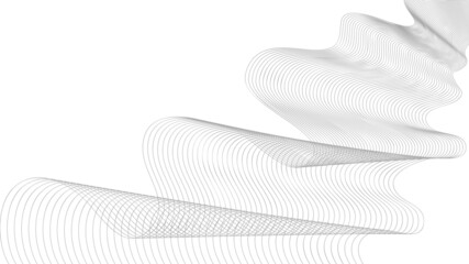 Leinwandbilder - The pattern of gray lines on white background, hand drawn illustration of a brush. Abstract geometric Innovation modern background design for cover, landing page. Vector Illustration.