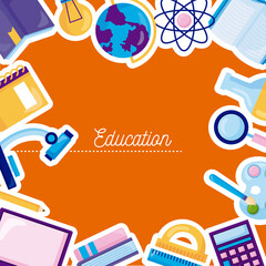 Canvas Print - Education icon collection