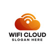 © yuanesei - Cloud Wifi Gradient Logo Design