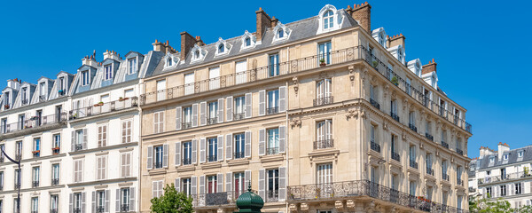 Wall Mural - Paris, beautiful buildings, place de la Nation in the 11e district
