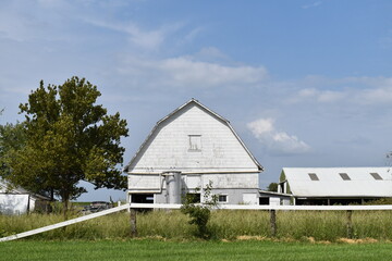 Canvas Print - Farm with Barns