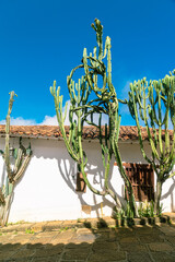 Wall Mural - Barichara Most Beautiful Colonial Town in Santander, Colombia Orange Roof Historical Village