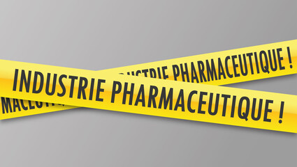 Poster - Logo industrie pharmaceutique.