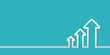 © Midnight Studio - up arrow on a green background. business template with copy space. for your design. vector illustration