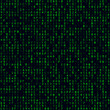 © Eugene Ga - Matrix background. Green filled hexadecimal background. Medium sized seamless pattern. Cool vector illustration.