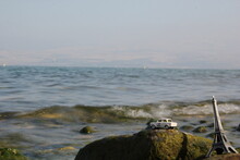 Toy Car On The Sand. Vintage Car.Nature. Sea