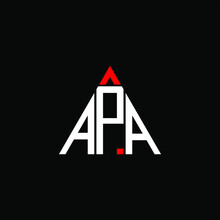 APA Letter Logo Creative Design. APA Unique Design
