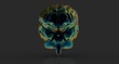 © vegefox.com - 3d rendering of human brain on technology background