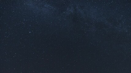 Wall Mural - the milky way moving across the night sky, stars time lapse