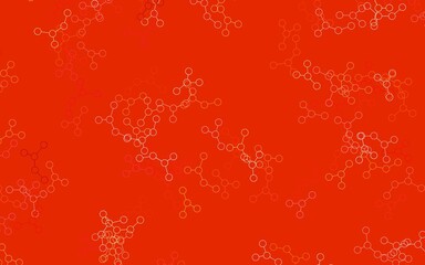 Wall Mural - light red, yellow vector template with artificial intelligence structure.