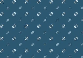 Rugby ball icon vector. Rugby ball pattern wallpaper.