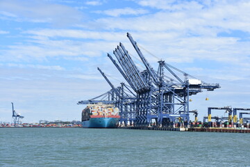 cranes in port