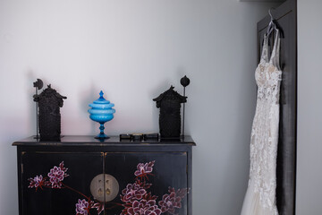 Canvas Print - Beautiful shot of a bride room