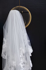 Poster - Closeup shot of a wedding dress