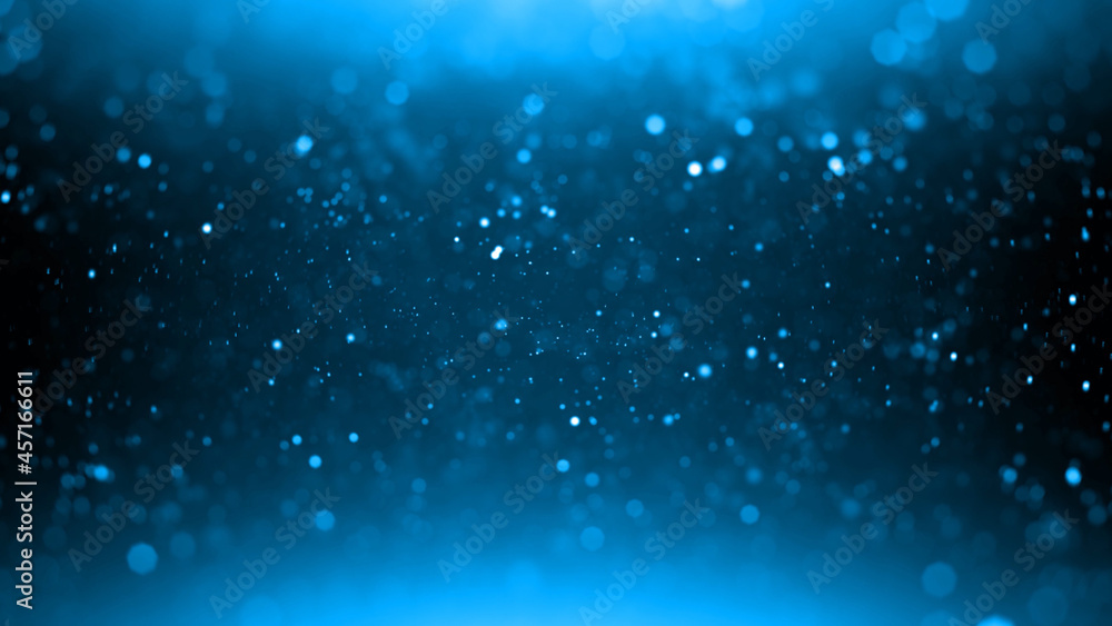 Floating Dark Blue Particles in Background, blue particle background ...