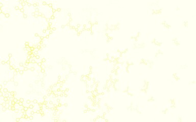 Wall Mural - light yellow vector pattern with artificial intelligence network.