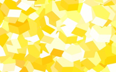 Wall Mural - light red, yellow vector layout with hexagonal shapes.