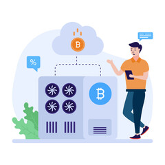 Wall Mural - crypto farm