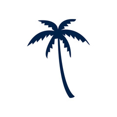 Wall Mural - Palm tree icon logo company. isolated on white background.