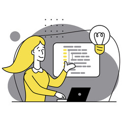 Wall Mural - concept of script coding, programming. a programming language. programmer working on web development