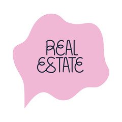 Sticker - real estate message